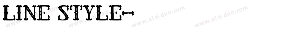 Line style字体转换